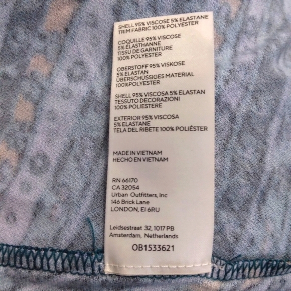 NWT Free People phoebe printed jersey maxi wrap dress in multi $168 - Picture 6 of 6